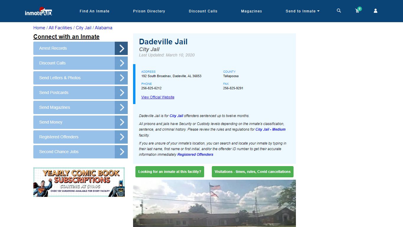 Dadeville Jail | Inmate Locator